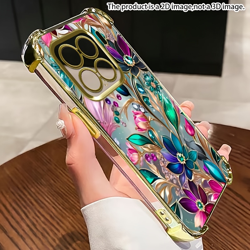 TEMU Phone Case - 2d Flat For Xiaomi 15ultra/15/15t/15tpro/14/14pro/14t/14tpro Anti-drop Transparent Electroplated Protective Soft Shell Phone Case