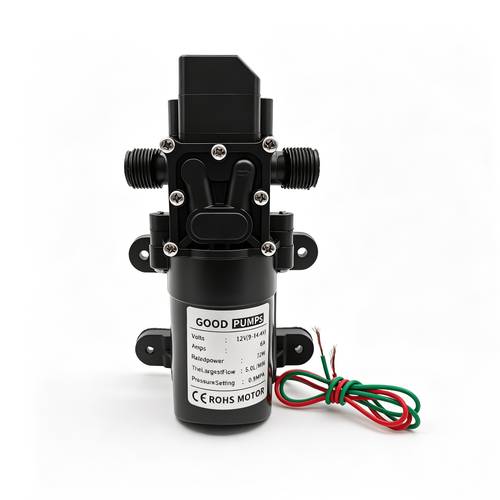 12v high pressure diaphragm pump dual thread self priming water pump agricultural sprayer car wash pump large flow for garden irrigation home use