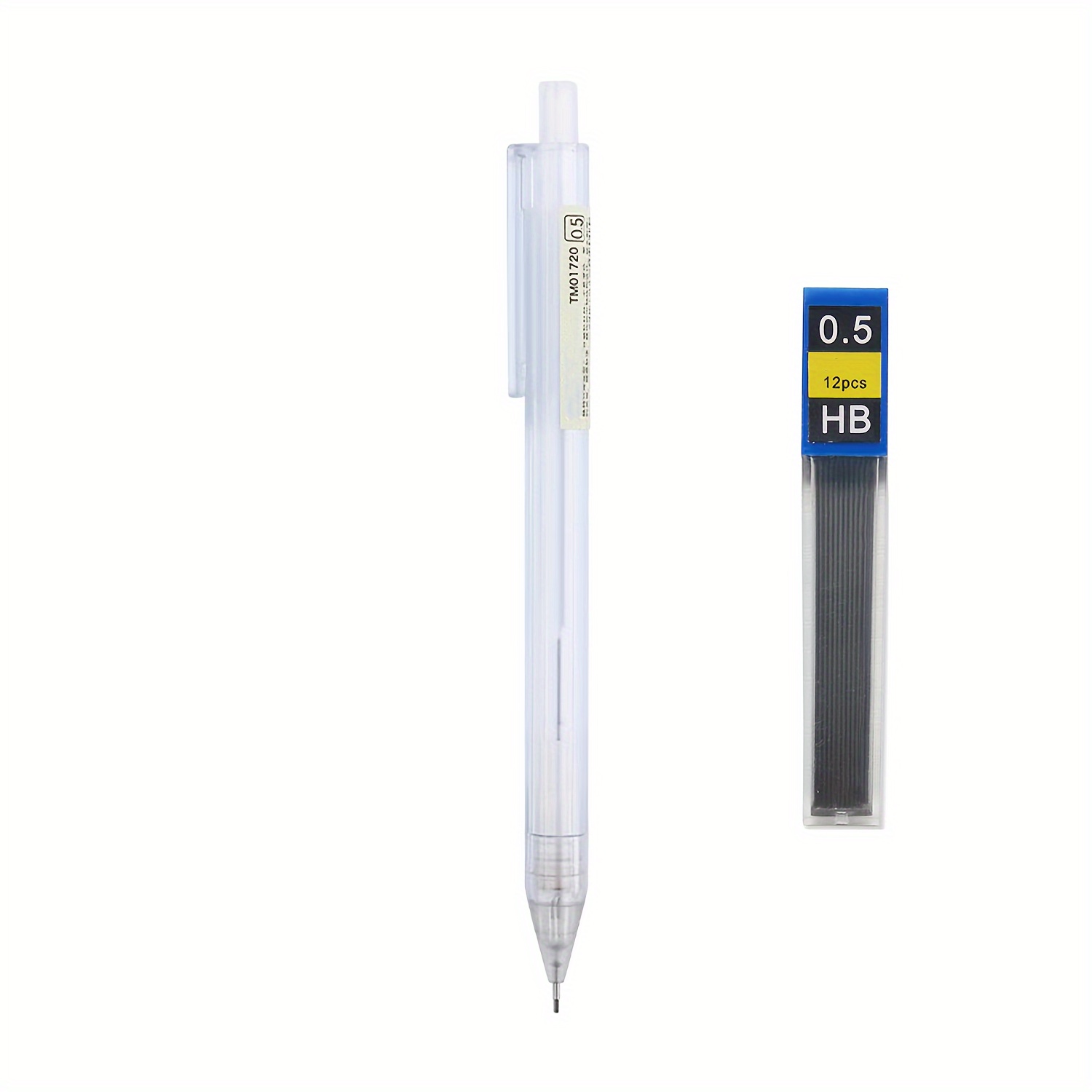 Automatic Pencil Set, 0.5mm And 0.7mm, 1 Automatic Pencil With 12 Hb Pencil Leads