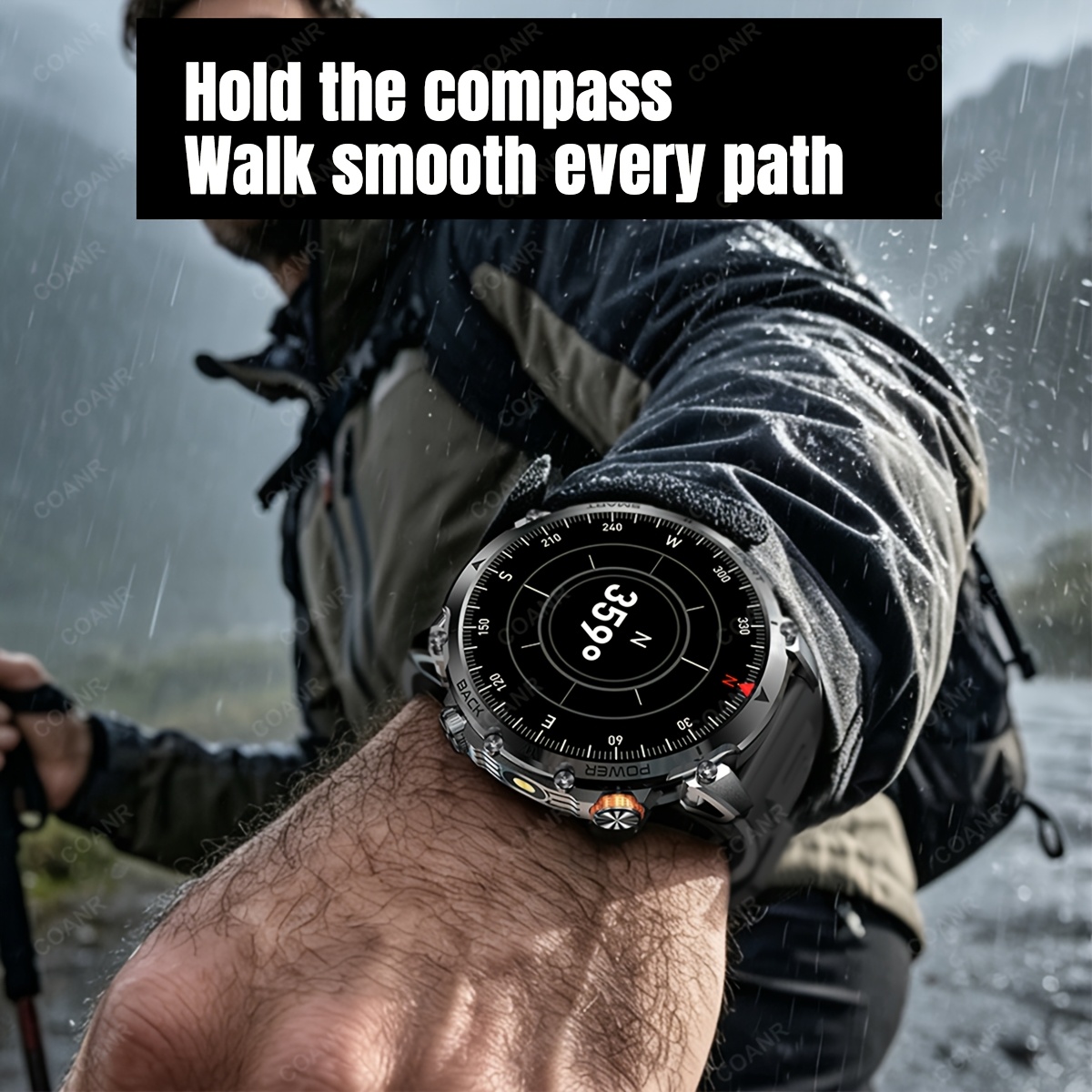 Smartwatch with IP68 Waterproof and Fitness Tracking
