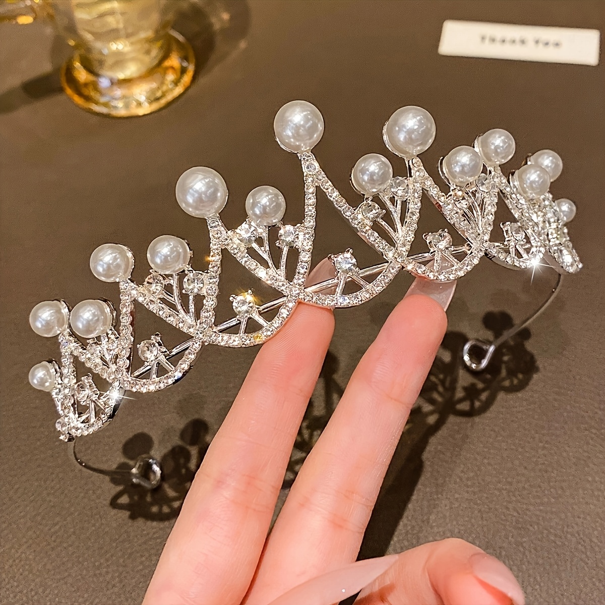 TEMU 1pc Silvery Women', Birthday Gift For, Suitable For Birthday Parties, Stage Performances, And Daily Wear, Birthday Party, Party Trinket