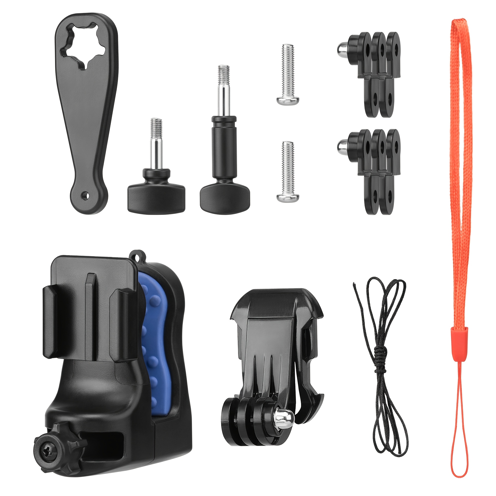 E-shop Sportkamera-Helm-Kinnhalterung, passend für verschiedene Integralhelme, Motorradhelme, Offroad-Helme wie für Fahrräder/ATV, Retro-Helme auch