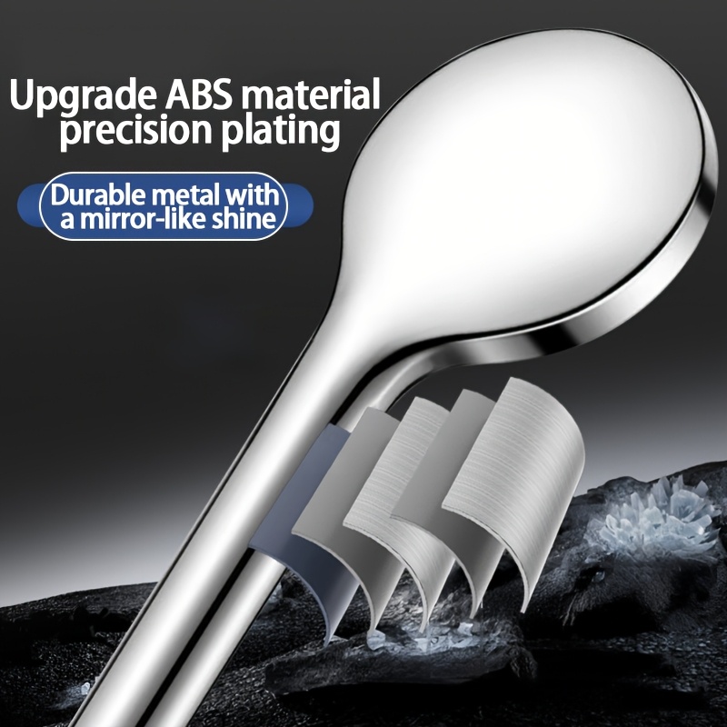 2.0m Extended Silvery Adjustable Pressure Shower Head