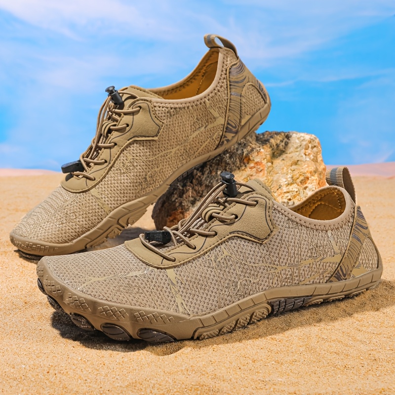 TEMU Quick-dry, Non-slip, Breathable, Lightweight, Slip-on, Adjustable Lace-up, Water And Land Hiking, Rafting, Beach/shore, Swimming, , Fishing,