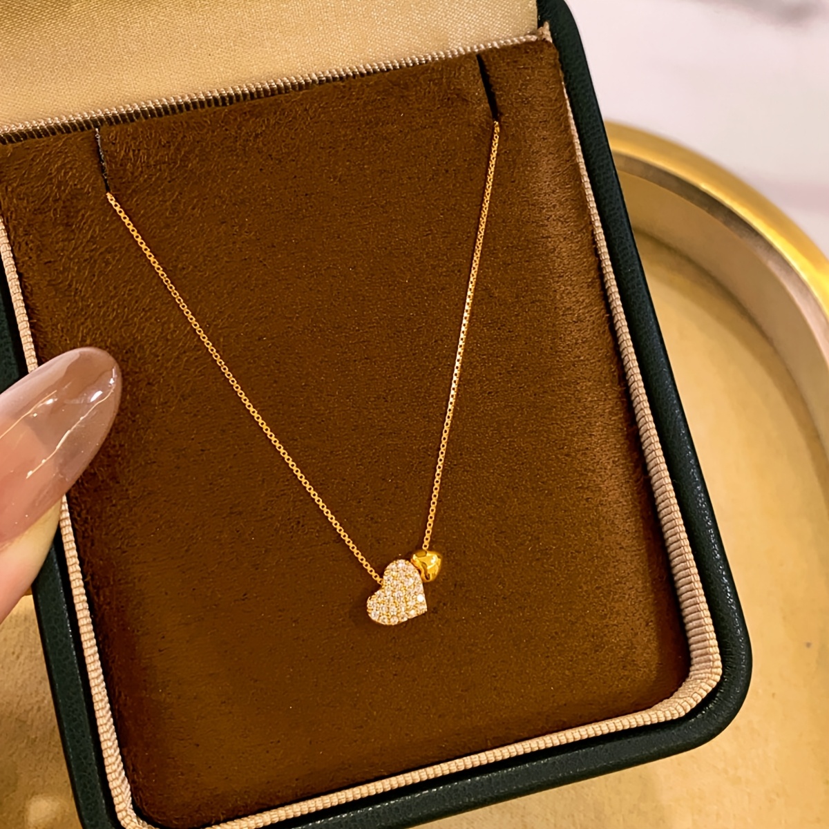 TEMU 1pc Easy Sweet Niche Pendant Necklace For Women, Exquisite Jewelry, Gift For Mother's Day