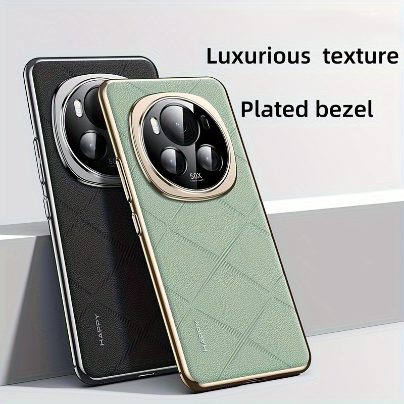 

Coque de téléphone pour HONOR Magic 6/ 6Pro/6 RSR, texture de luxe, cadre plaqué, protection d'objectif améliorée, rétro, coque de téléphone tout