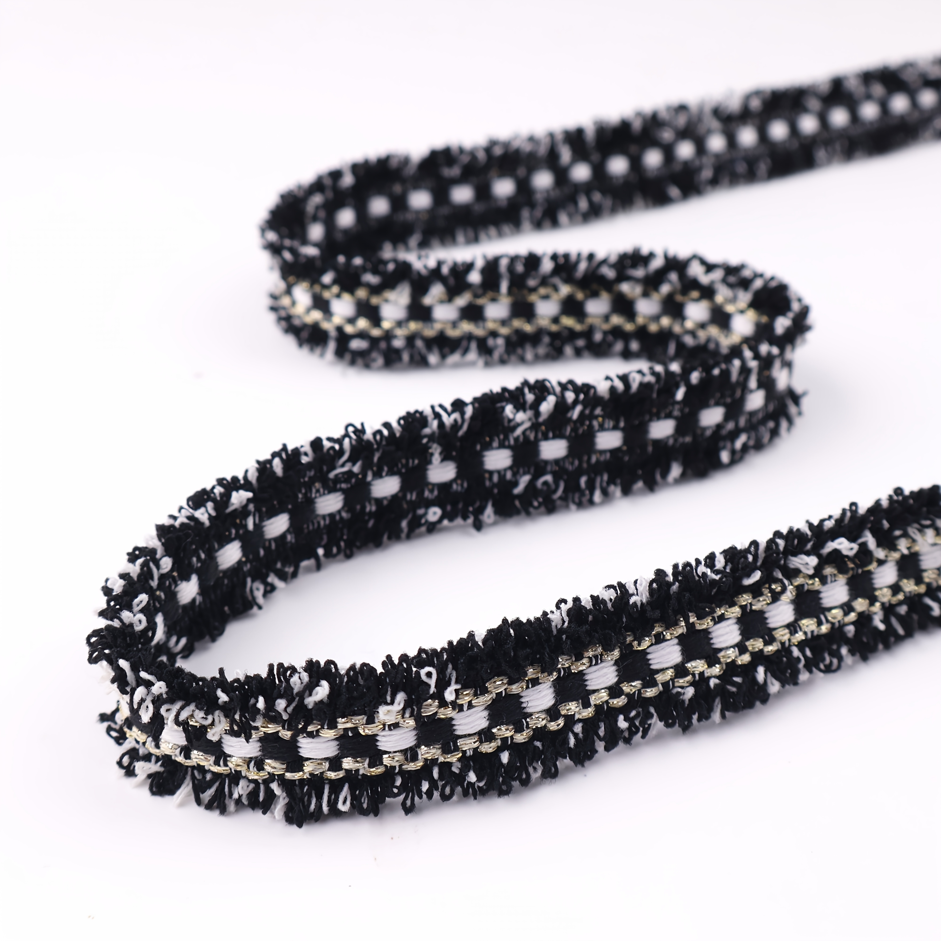 TEMU Bordatura a con Frange e Pizzo, 2 Iarde, Nastro Decorativo per Tende, Costumi, Artigianato e Cucito