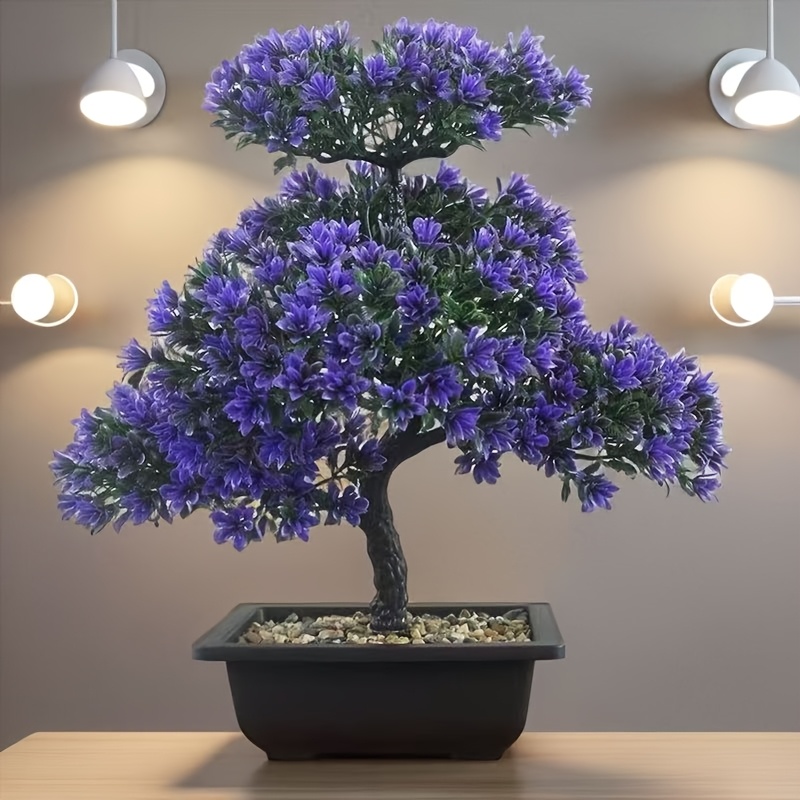 video's neppe dennenboom met plastic pot