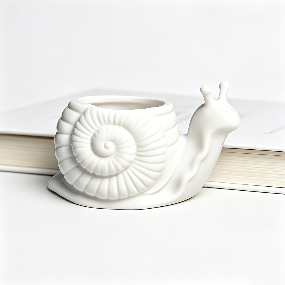 TEMU Snail-shaped Mini Planter, 3d Printed Succulent Small Pot, Snail Balcony Garden Decor Succulent Plant Small Potted Flower Pot, Valentine's Day