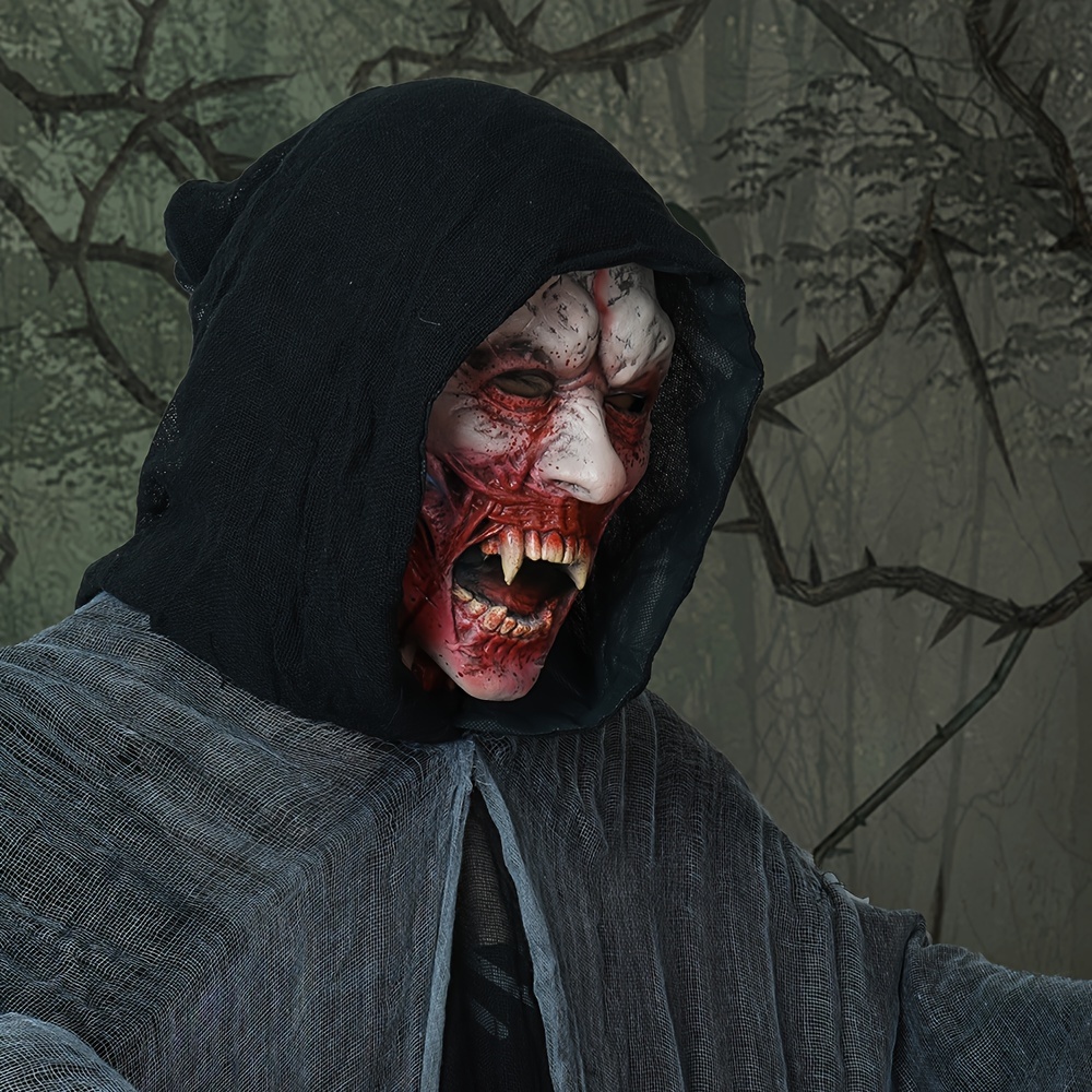 Masque Zombie Halloween En Latex - Effrayant, Réaliste, Pour Costume Et Soirées Déguisées
