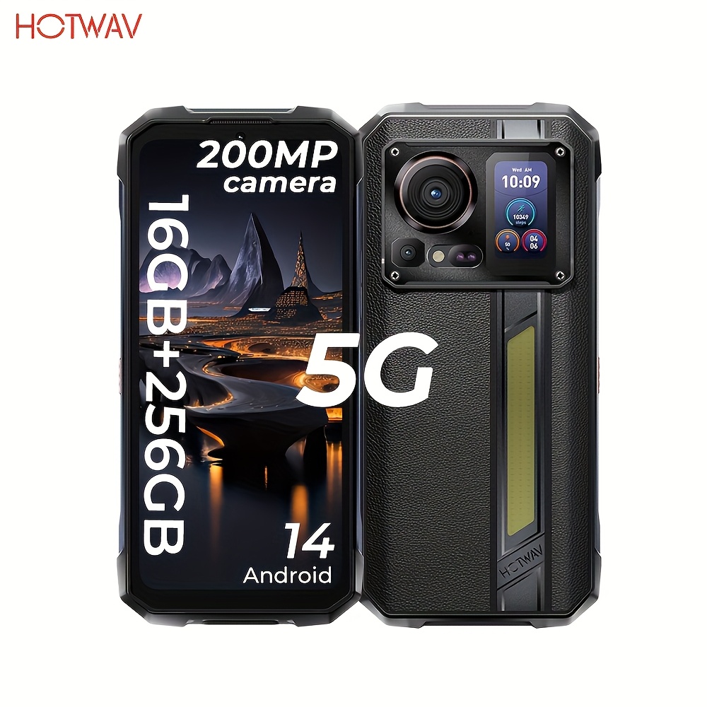 Hotwav 7 Pro 5g Rugged Phone 7050 200mp Rear Camera 24mp(night Vision) 14 6.6'' Fhd+ 2.4k 120hz Display Smartphone 16gb(up To 20gb Expansion) +256gb Rom(up To 2tb Expansion) 10800mah Mobile Phone