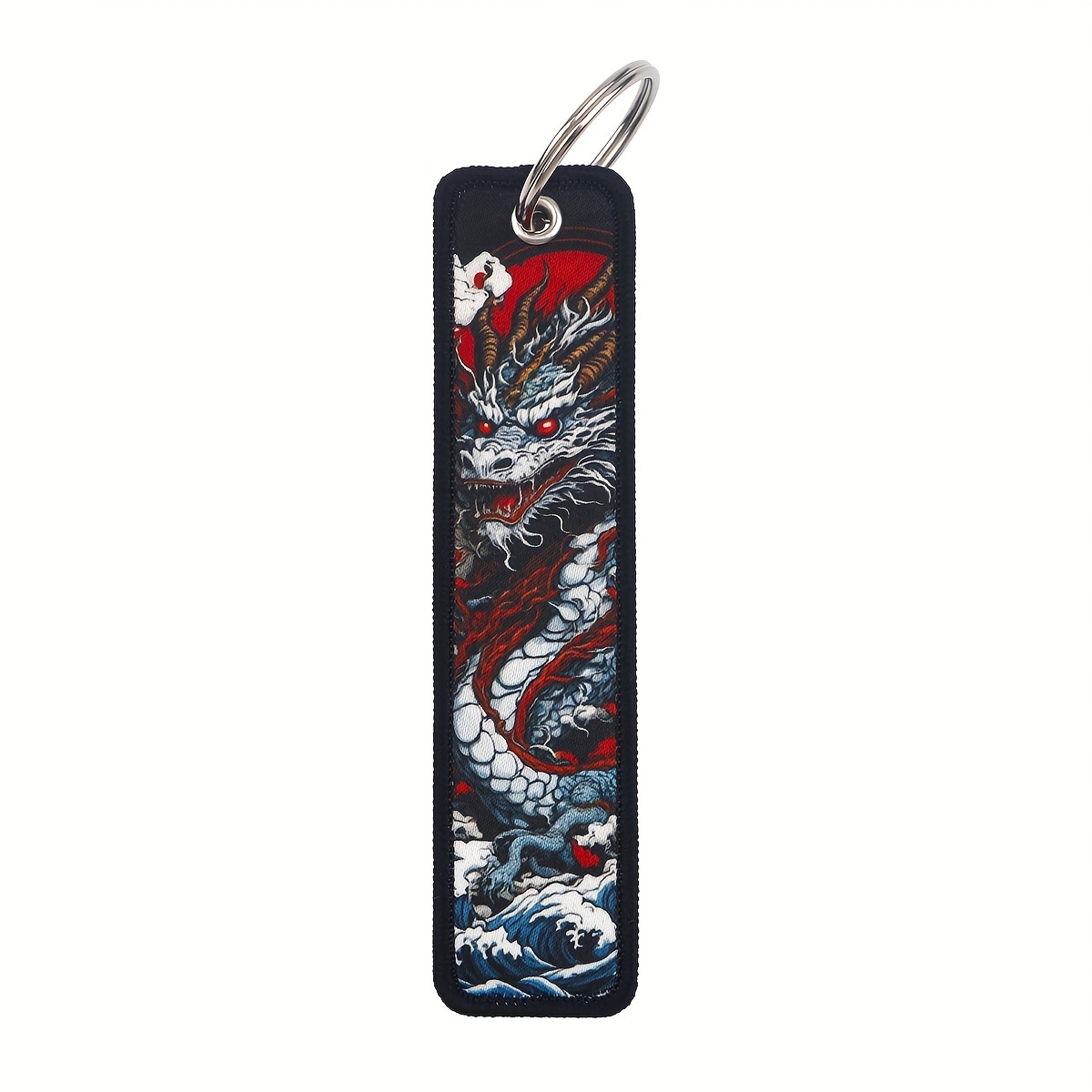 Image of 1pc Dragon Anime Keychain Suitable For - Floating Dragon Car Keyring With Open Closure, Cute Anime-themed Gift Accessory For Keys, Bags, Backpacks, Dragon Charms For, Office, Travel