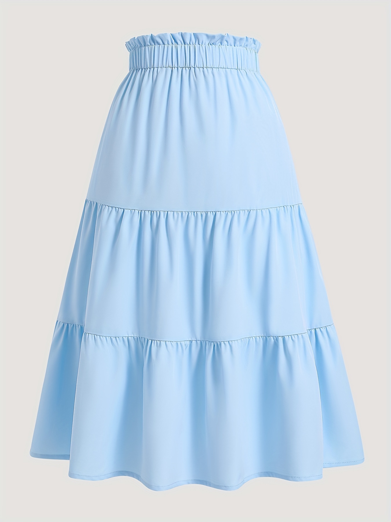 girls gypsy skirt high waist a line casual ruffle skirt Temu