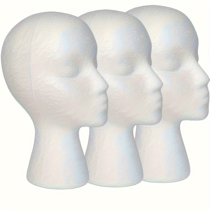 

Wig Head - Tall Female Foam Mannequin Wig Stand And Holder For Style, Model And Display Hair, Hats And Hairpieces, Mask - For Home, Salon And Travel