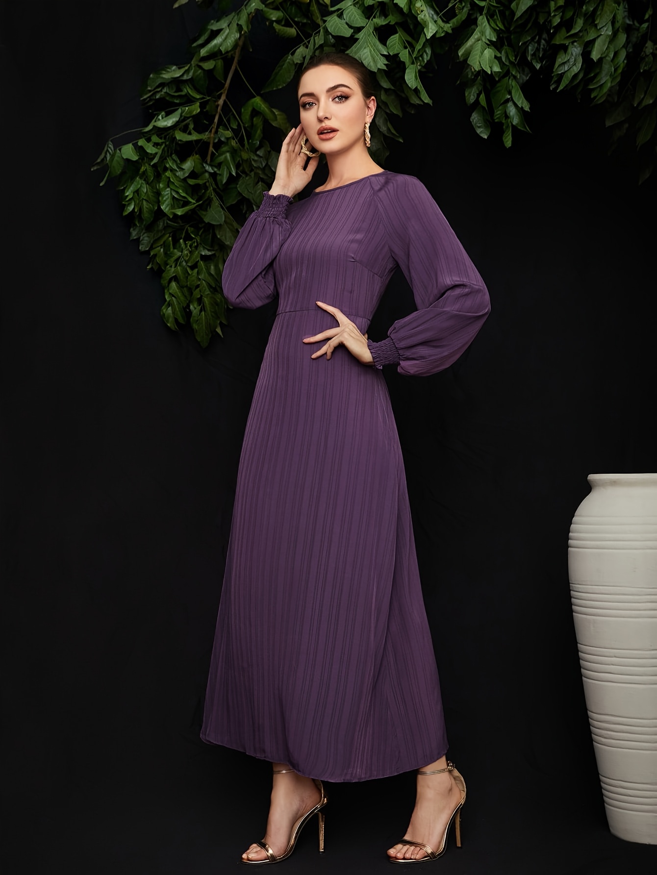 purple dresses sold on Temu Canada