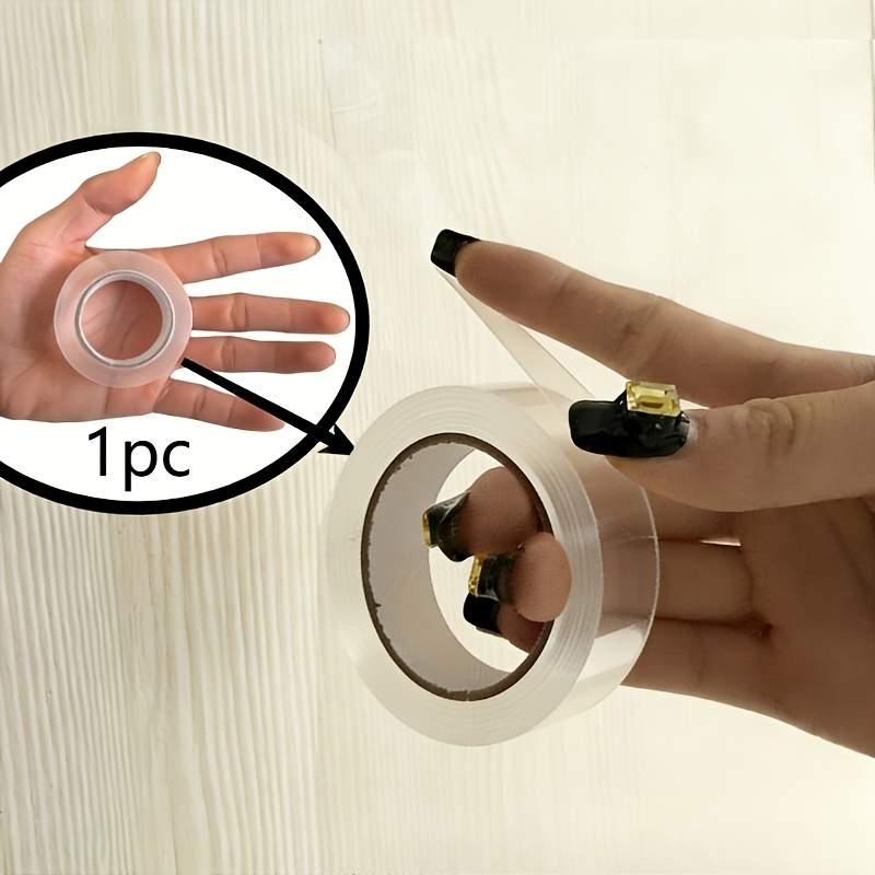 E-shop 393,7 Zoll Super Starkes Doppelseitiges Klebeband, Verdickte Version, Transparent und Rückstandsfrei - Klebstoff Geeignet für , Holz, Glas und