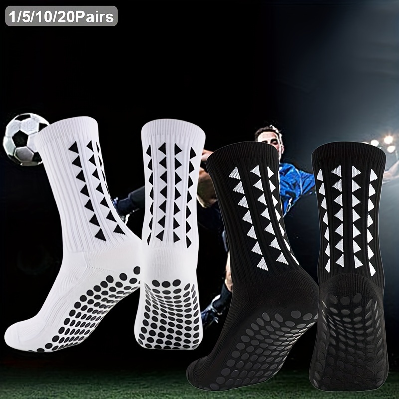 

1/5/10/20pairs Boys Girls Football Socks Grip Socks Sport Exercise Athletic Basketball Rugby Cycling Soccer Running