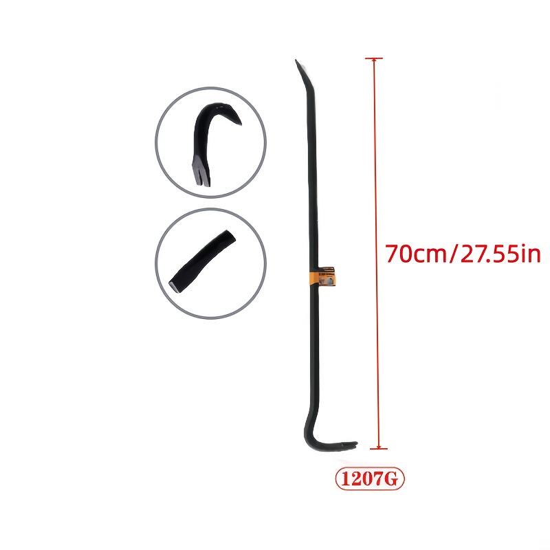 A 160mm-760mm Size, 1207g Weight Made Of , Carpentry Pry Bar, Multi-functional Nail Puller, , Carpentry Iron Rod, Pry Bar, And Nail Puller
