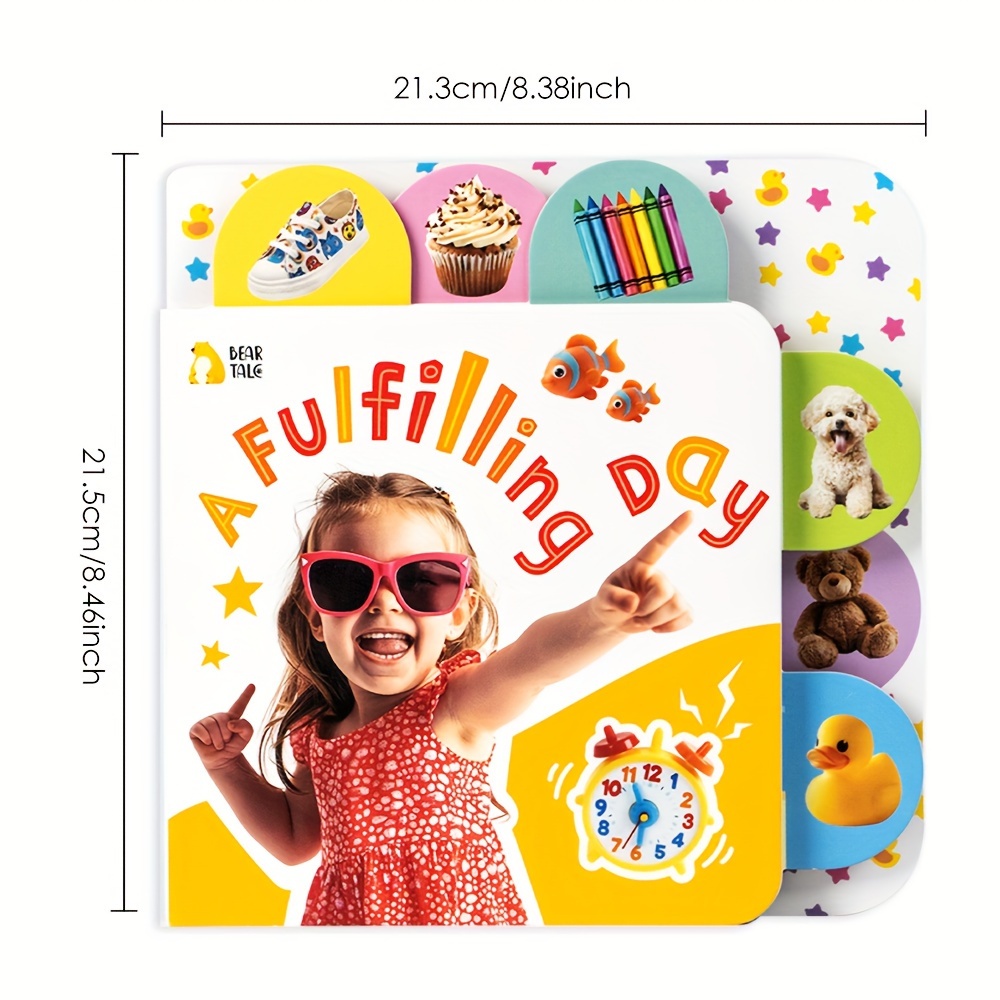 An Eventful Day, Early Childhood Word Learning Cognition Label Board Book, Perfect Ramadan Birthday Present for Kids, BEAR TALE