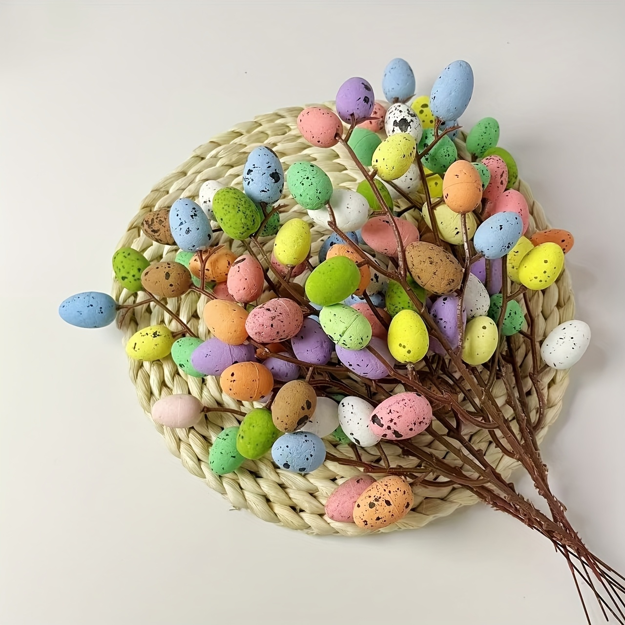 

2pcs-easter Egg Diy Flower Arrangement Decorations, Suitable For Spring, Easter, Party, Home Decorations.