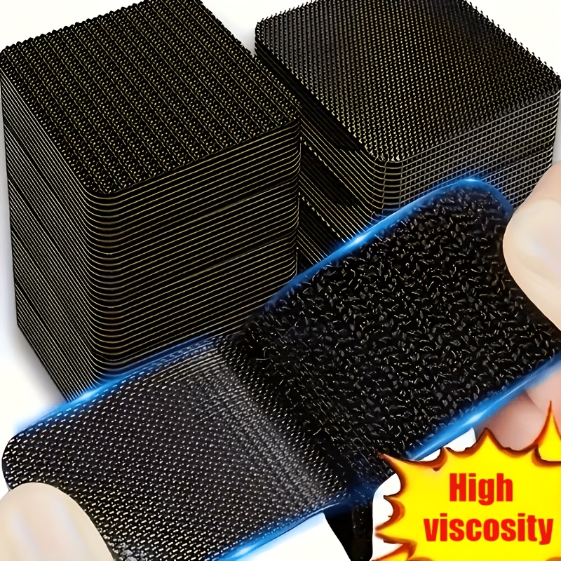 32 Pairs (64pcs) Of Strong Double-sided High- Carpet Tape, Suitable For Securing Carpets To Floors, Easy To Remove