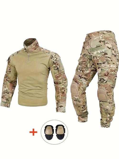g3cp color camouflage suit set classic reproduction anti tear long sleeve pants and top outfit shooting hunting cs survival gear knee pads