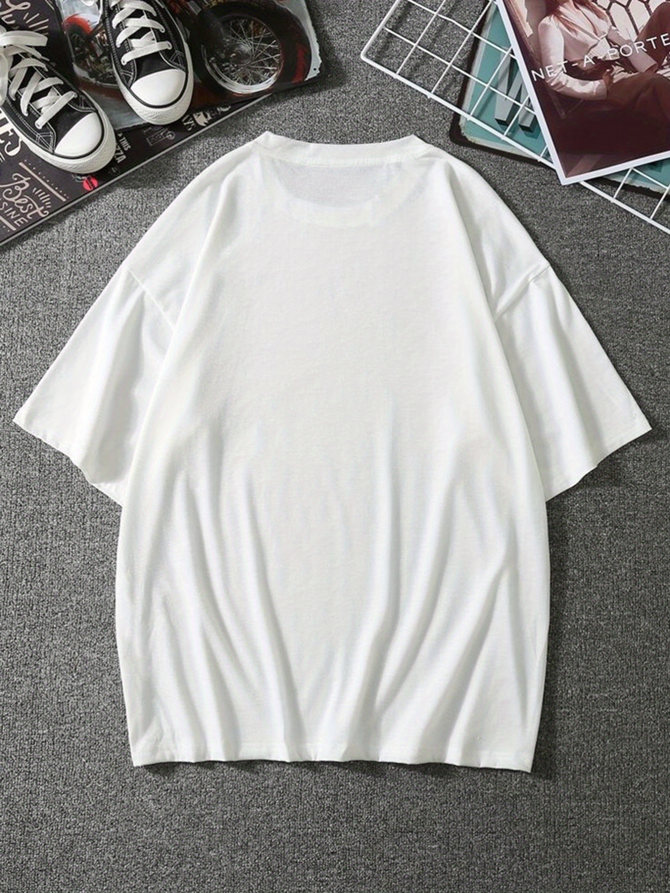 t shirt casual donna stampa a maniche corte e Temu Italy - Main Image