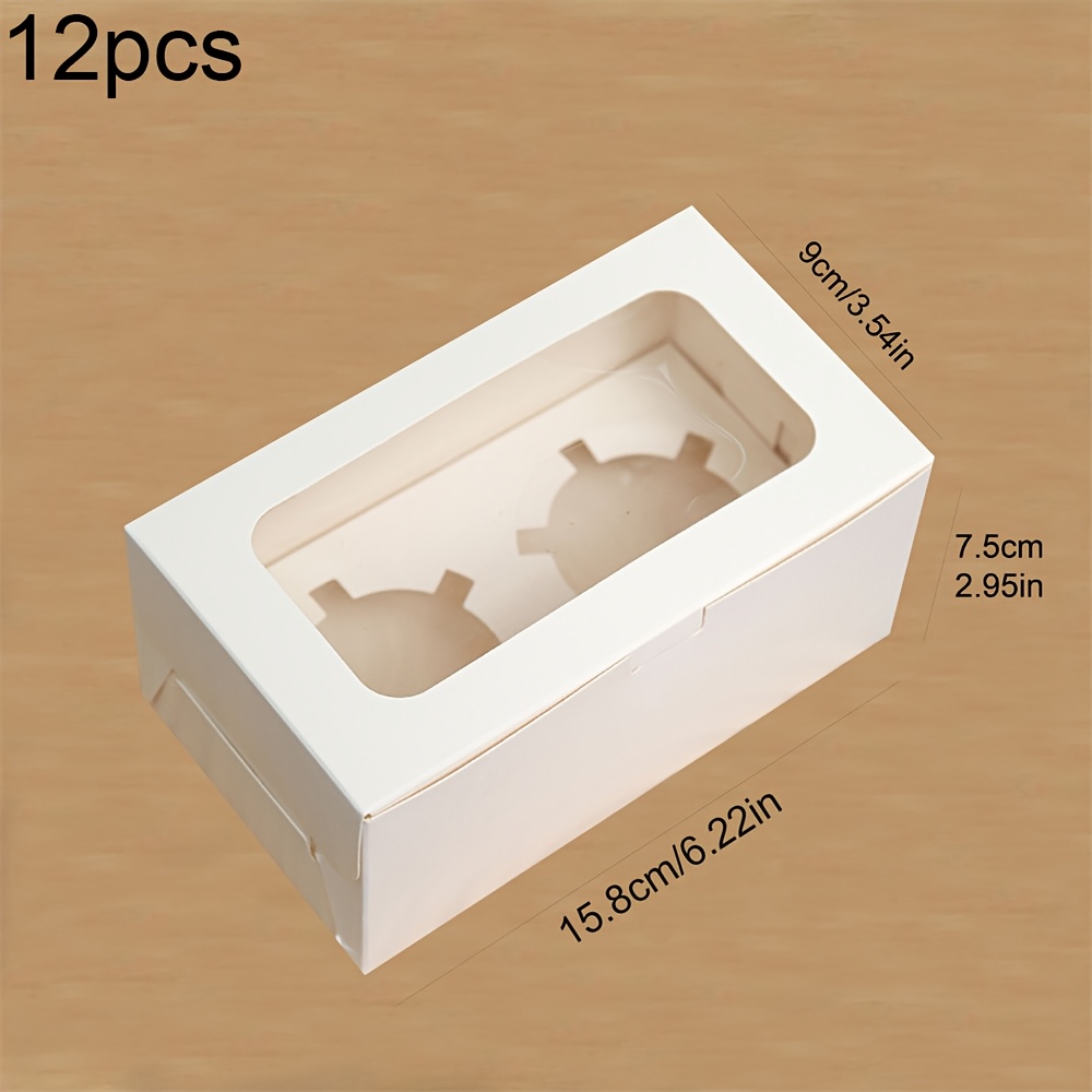 TEMU Gift For Her/him 12pcs Elegant White Party Favor Boxes With Clear Window - Perfect For Birthdays, Weddings, Anniversaries, And Special Occasions