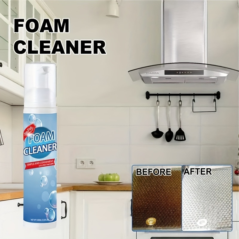 

Versatile Cleaning Paste, Foam Shower Cleaner, Suitable For Range Hoods And Stoves, A Powerful Oil Stain And Rust Remover 100ml/3.52fl.oz