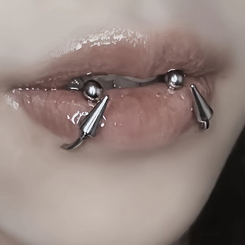 6pcs Unisex Stainless Steel Horseshoe Lip Ring, Cartilage Earrings, Body Piercing Jewelry