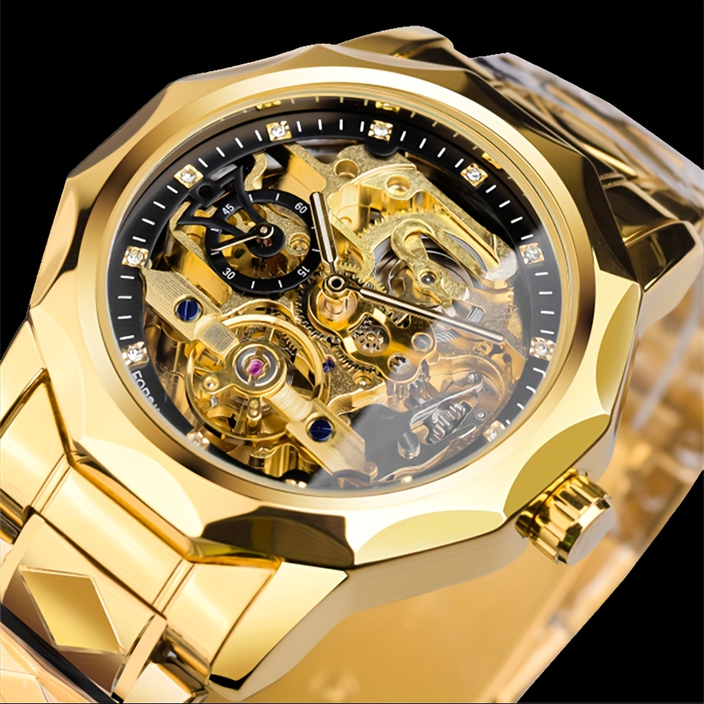 Men' Mechanical Tourbillon Watch With - Perfect Gift Idea
