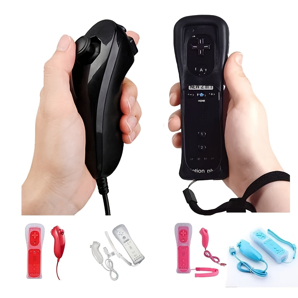 

1pc Wii & Controller, High Compatibility, Easy-to-use, Comfortable Design, Silicone Wrist Strap, Creative , Abs Resin Material