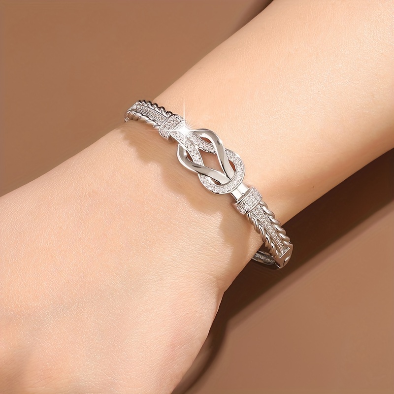 Zirconia Buckle Bracelet for Women