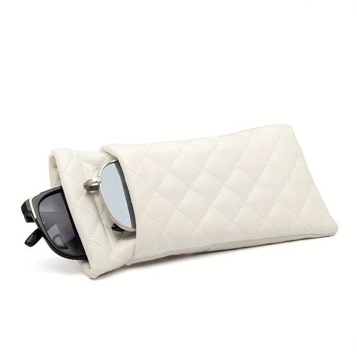 2025 design double storage bag pu leather sewing waterproof high end eye bag without elastic sheet