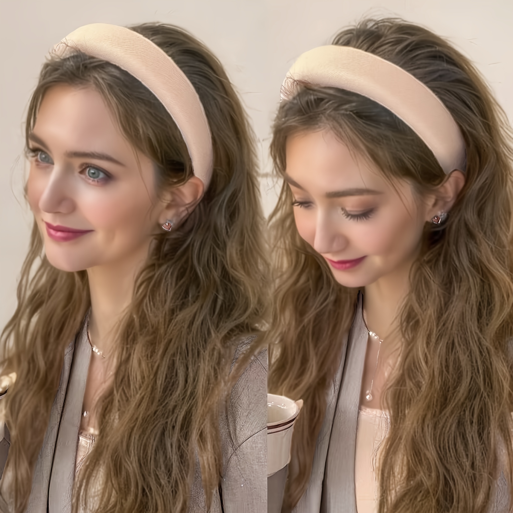 4pcs milk coffee color sponge headbands simple elegant hair - Temu 4pcs milk coffee color sponge headbands simple elegant hair - Temu