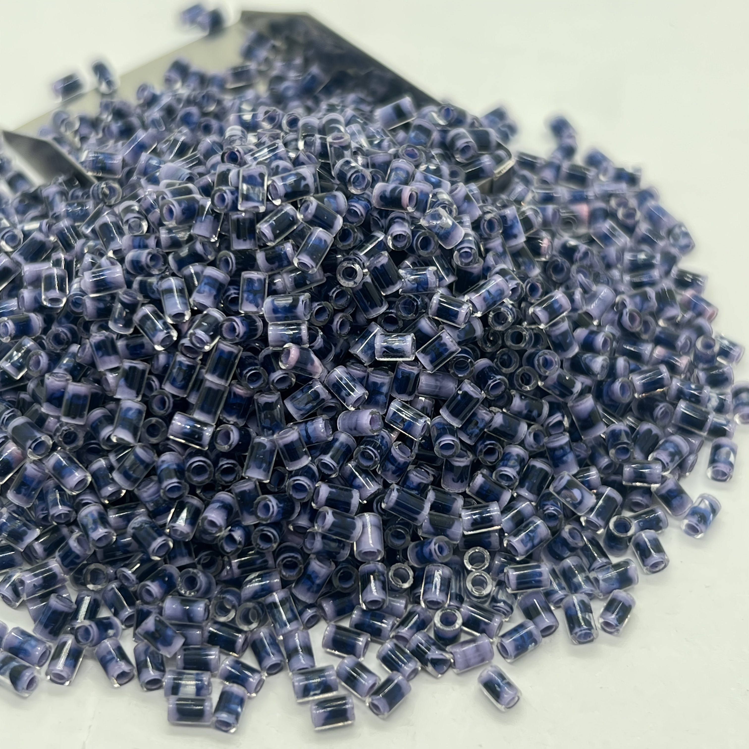 Colorful Bamboo-shaped Glass Bead Set, 320pcs for DIY Jewelry Making