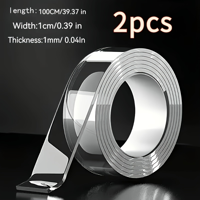 TEMU A Pair Of Invisible Double-sided Adhesive, Strong And Traceless Washable, All-purpose Artifact For Home Pasting