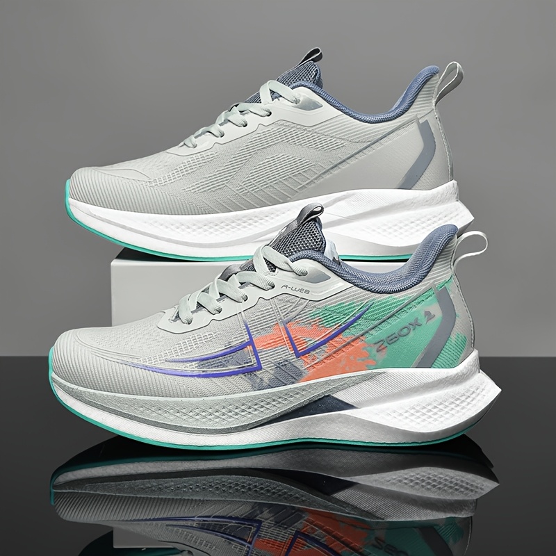 Men's Knitted Breathable Anti-Slip Sneakers, Youth Trendy Versatile Casual Shoes, Soft-Soled Outdoor Running Shoes