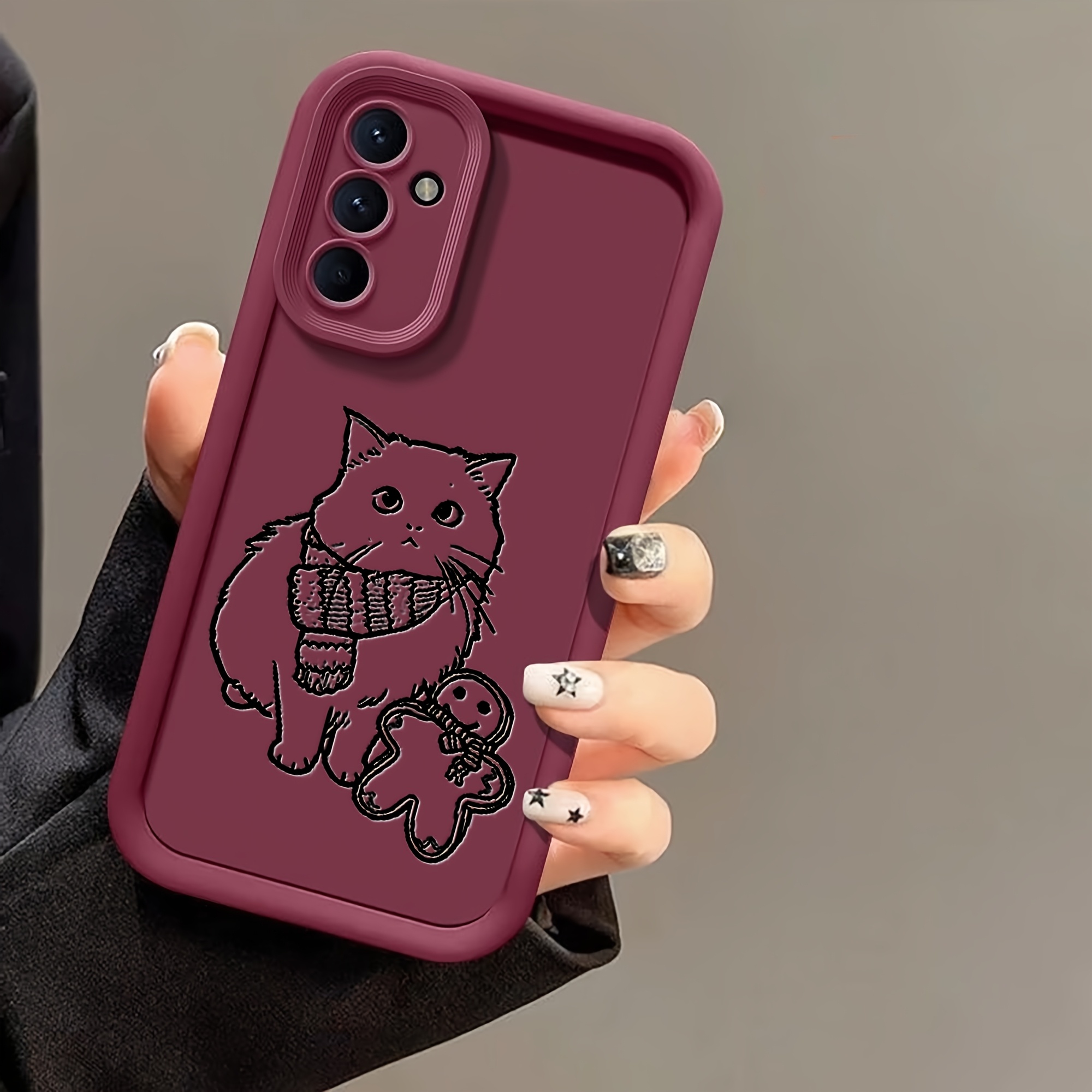 TEMU Phone Case: Personalized Tpu Hand Family Couple Personal Portrait Etcimage Design Custom Phone Case Compatible With Galaxy S25 S24 S23 S22 S21