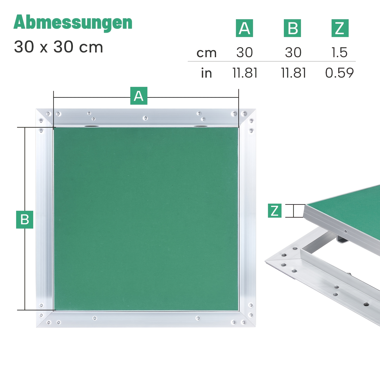 Inspection Hatch With Aluminum Frame, Gk Insert, Drywall Inspection Door