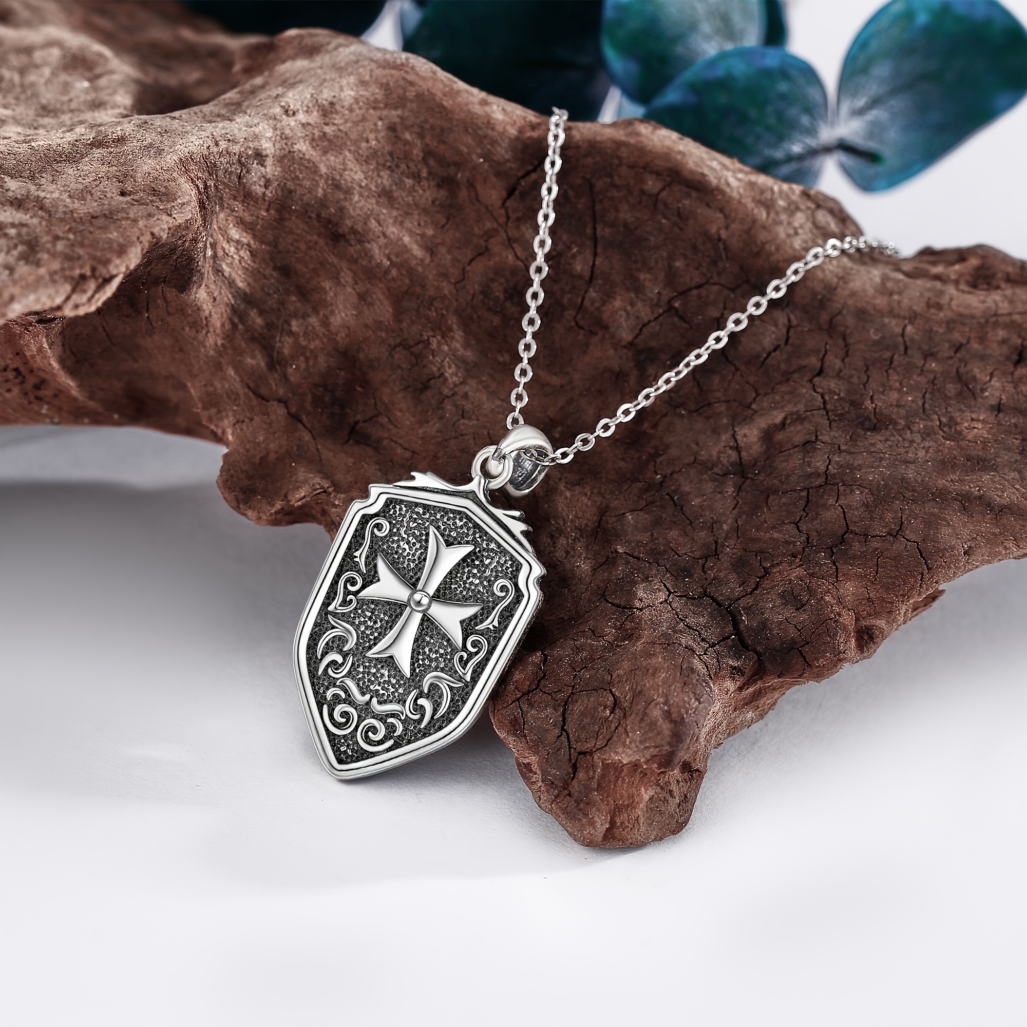 925 Sterling Silver Cross Necklace, Faith Pendant Gift