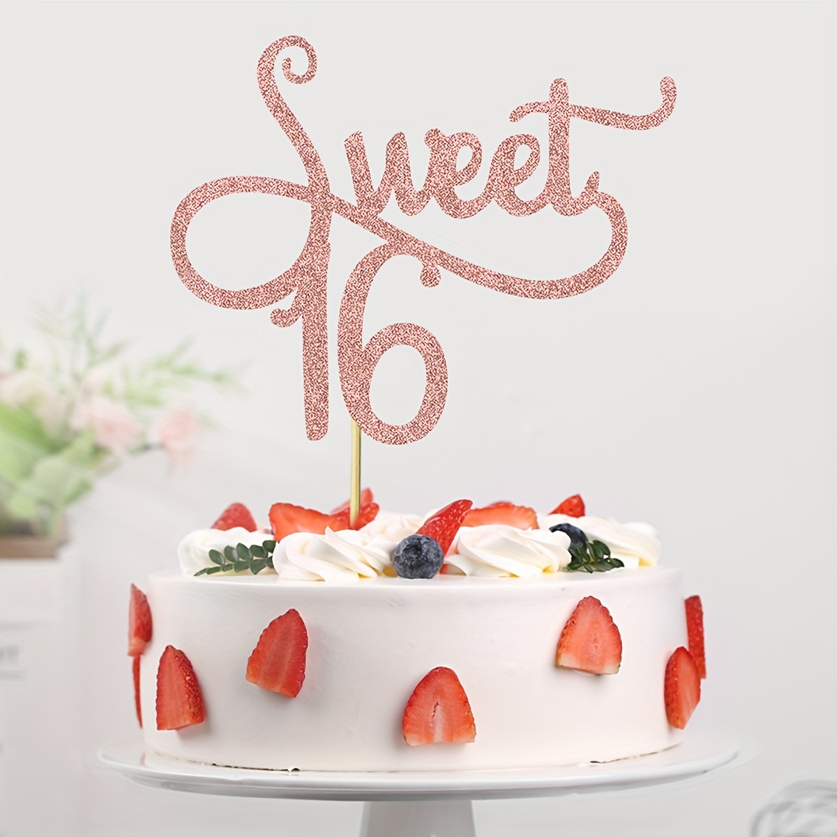 Striscione Decorativo Per 16° Compleanno – Tessuto In Vinile Rosa, 120x80 Cm, Con Scritta In Tedesco Sweet 16
