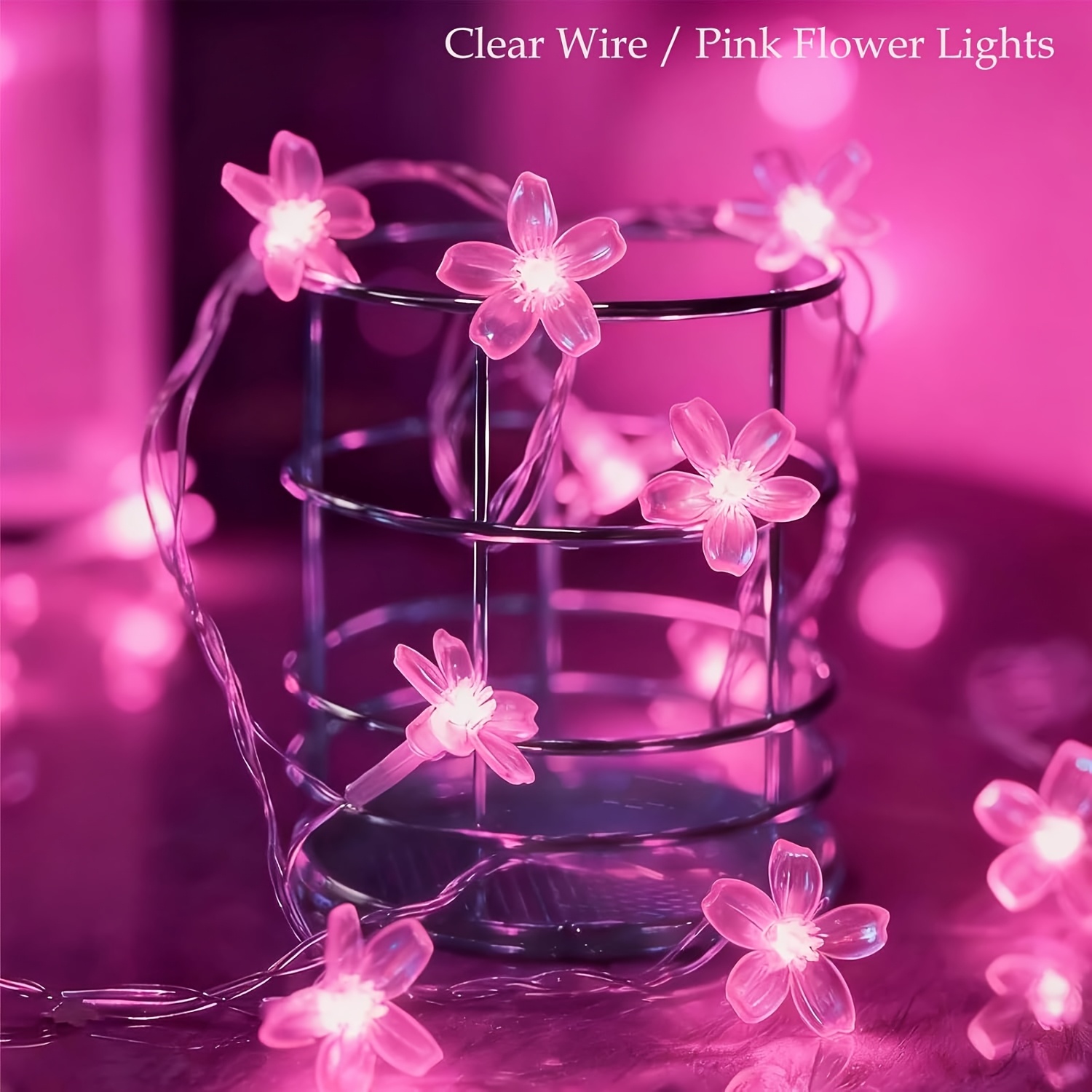 3er-Set Mini-Lichterkette Mit Batterie – 1 M, 10 LEDs, Silberner Draht, Warmweiß/mehrfarbig, Für Weihnachten