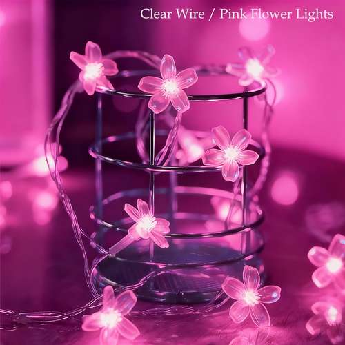 3er-Set Mini-Lichterkette Mit Batterie – 1 M, 10 LEDs, Silberner Draht, Warmweiß/mehrfarbig, Für Weihnachten