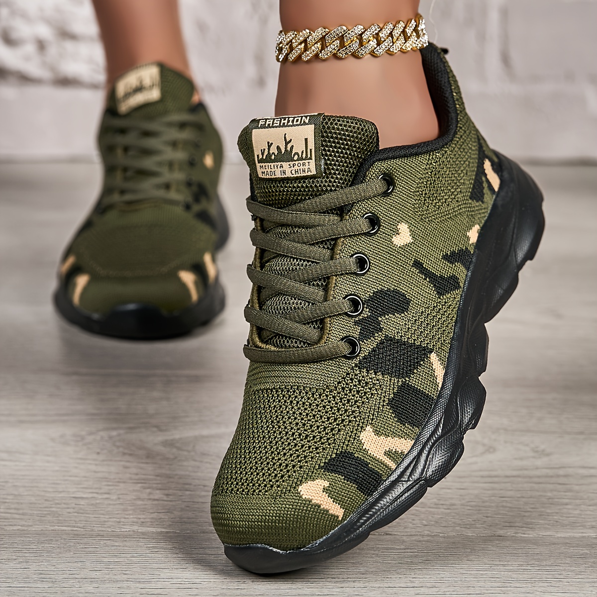 Army green sneakers womens deals