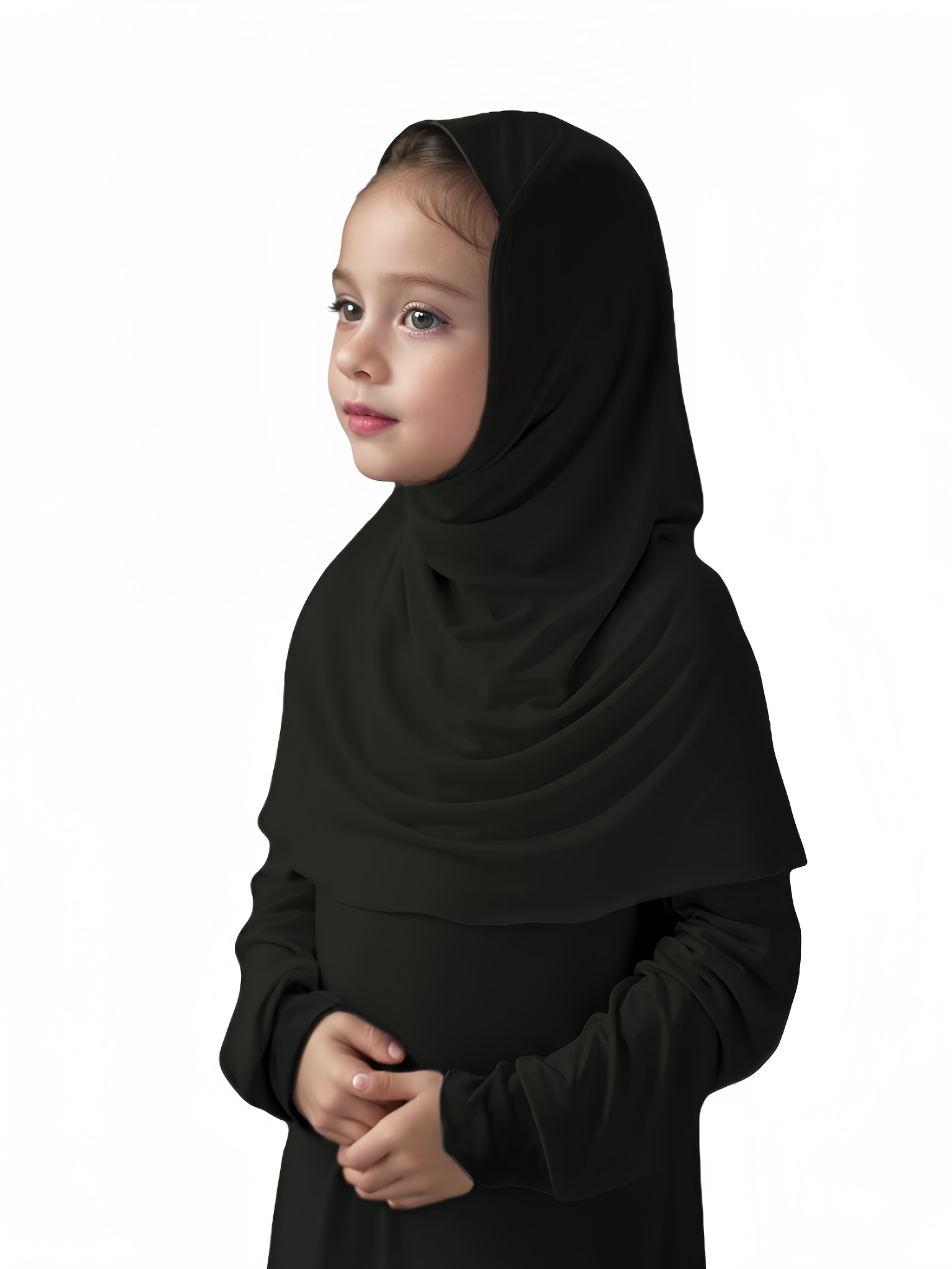 all black muslim dress Black One Piece Free Size Jilbab for Women main image 0