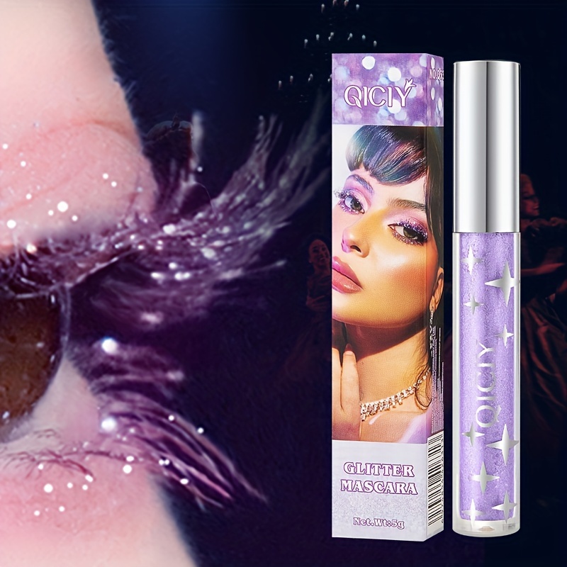 Mascara Pailleté (Glitter) Qiciy - Teinte Violet - Neuf - Pour Un Regard Festif