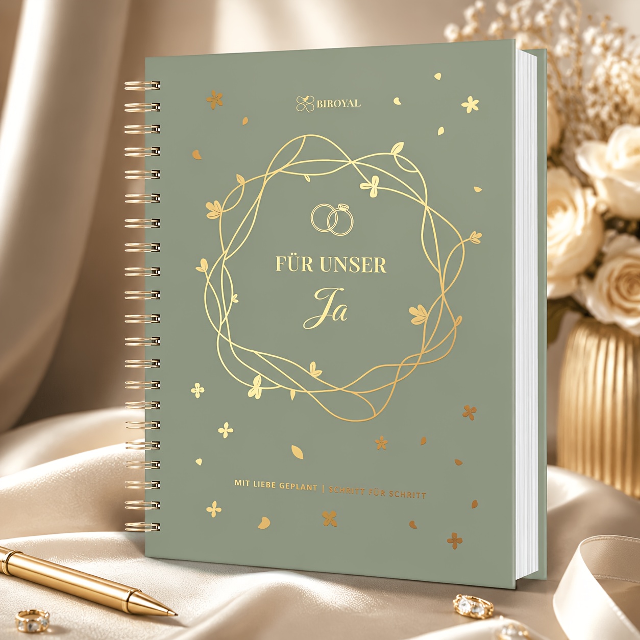 Image of Biroyal A4 Wedding Planner, Including Checklist And Schedule Wedding Plan, 160-page Bridal Wedding Manual, Wedding Preparation Organizer, Engagement Gift