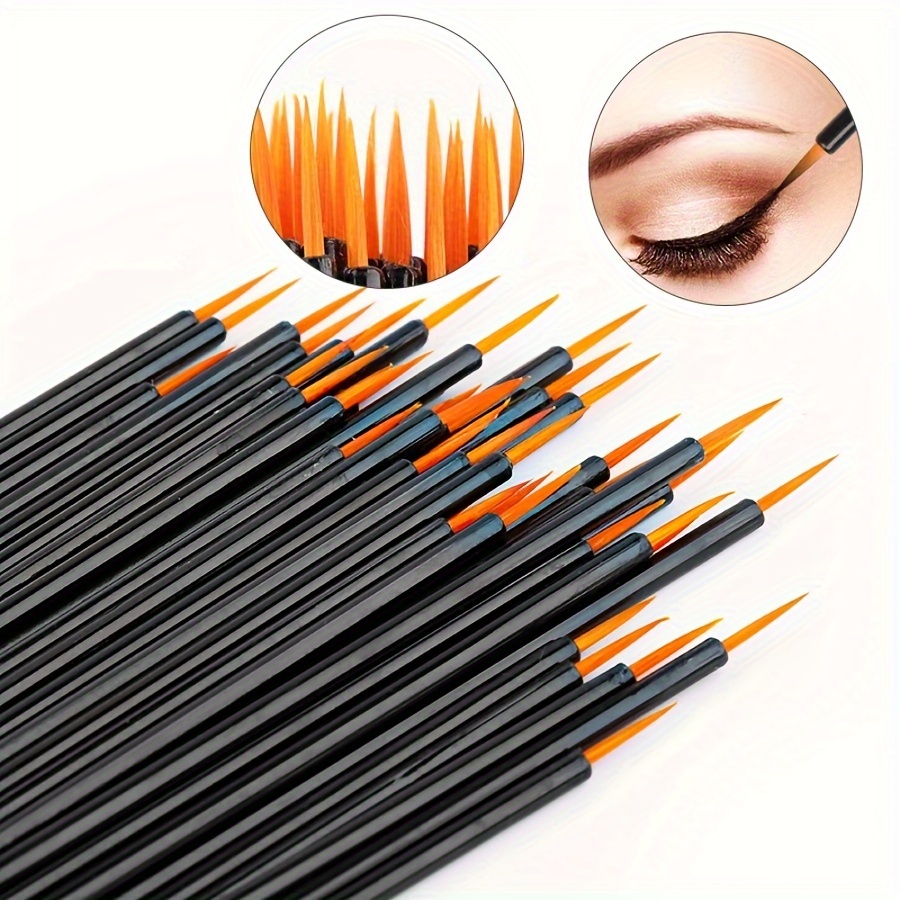 

50pcs 100pcs 200pcs/Set Pinceaux Jetables pour Eyeliner Cosmétiques pour Outil de Maquillage pour Eyeliner