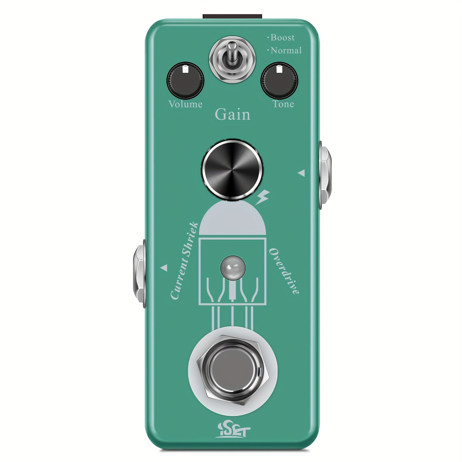 

Iset Pd-9c Shriek Guitar Pedal - Classical Drive Sound, True Bypass, Alloy Body, 500k /10k , For Guitarists, Iset